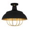 Quoizel Darmody 1-Light Matte Black Semi-Flush Mount QFL5357MBK - alternate 3